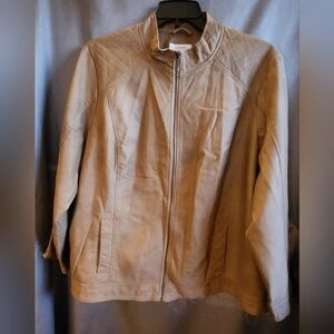 Cj banks 3x PU Leather Coat, Chestnut